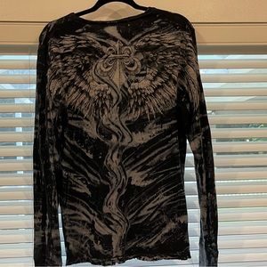 Long sleeve affliction t shirt